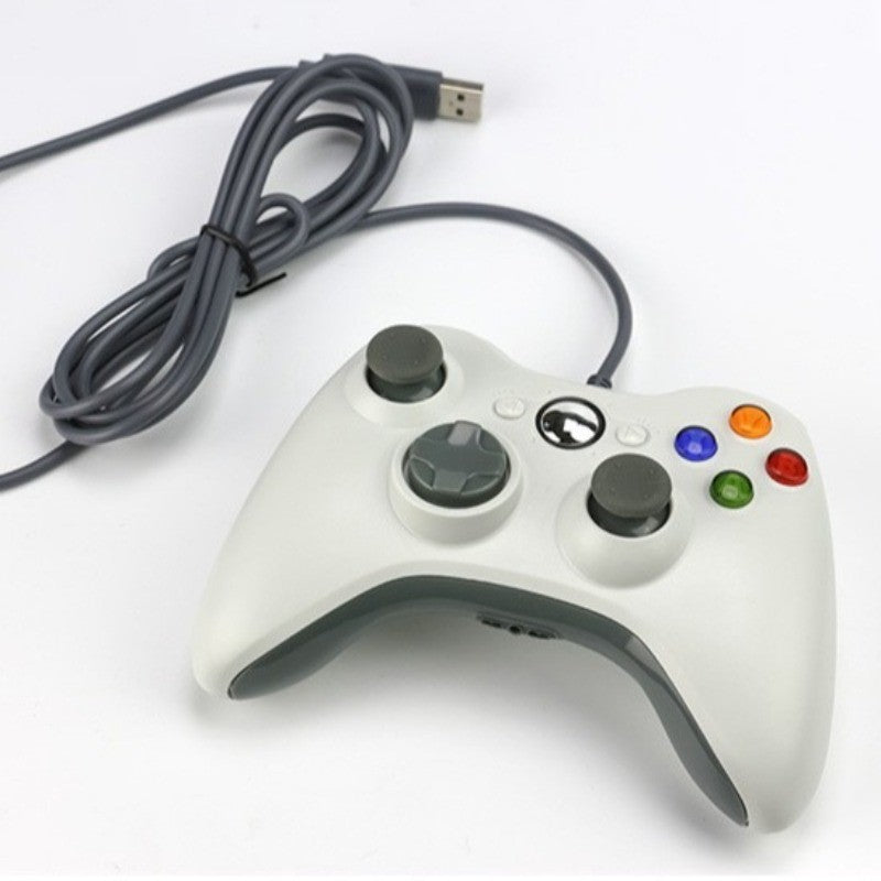 Controle USB com fio para Xbox 360, controle de jogos para PC, joystick portátil