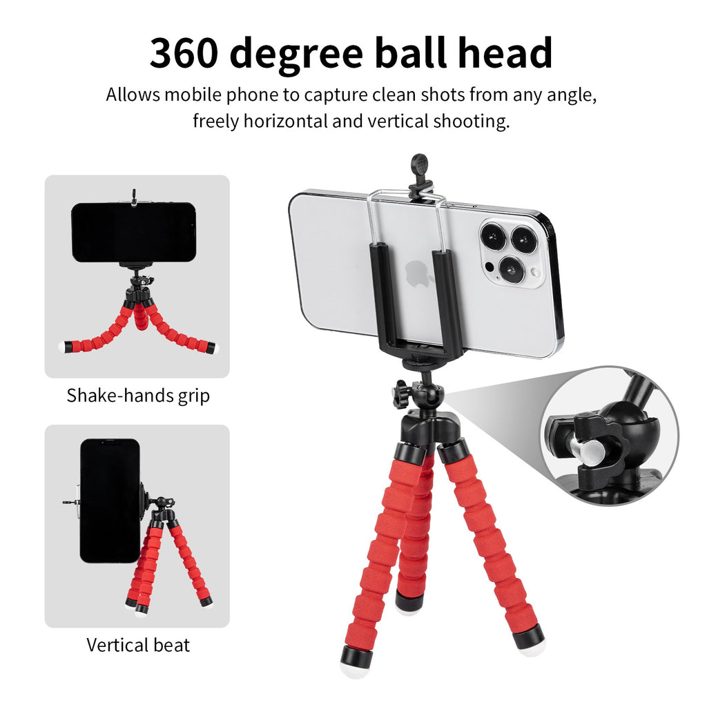 Mini Tripé Flexível Articulado Tipo Polvo para Smartphone Zelv Shield