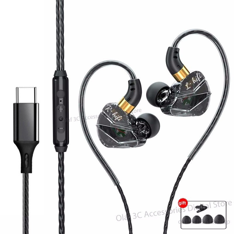 Fones de Ouvido Intra-Auriculares Hi-Fi com Fio & Microfone