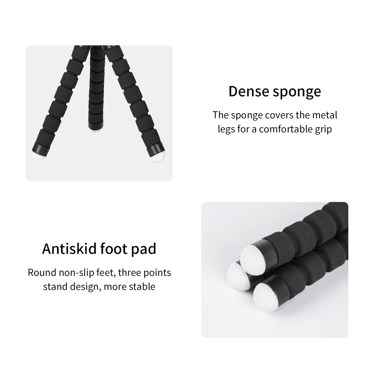 Mini Tripé Flexível Articulado Tipo Polvo para Smartphone Zelv Shield