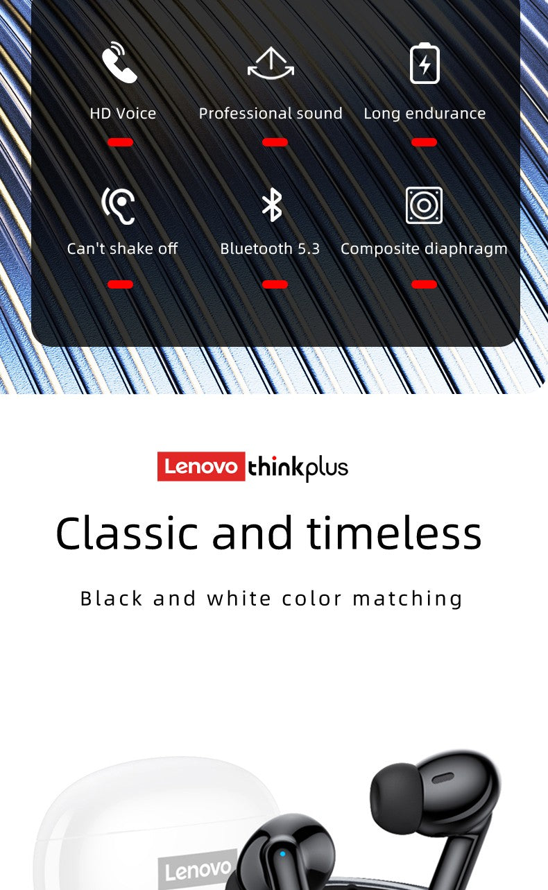 Fone de Ouvido Bluetooth Lenovo Thinkplus XT88 TWS