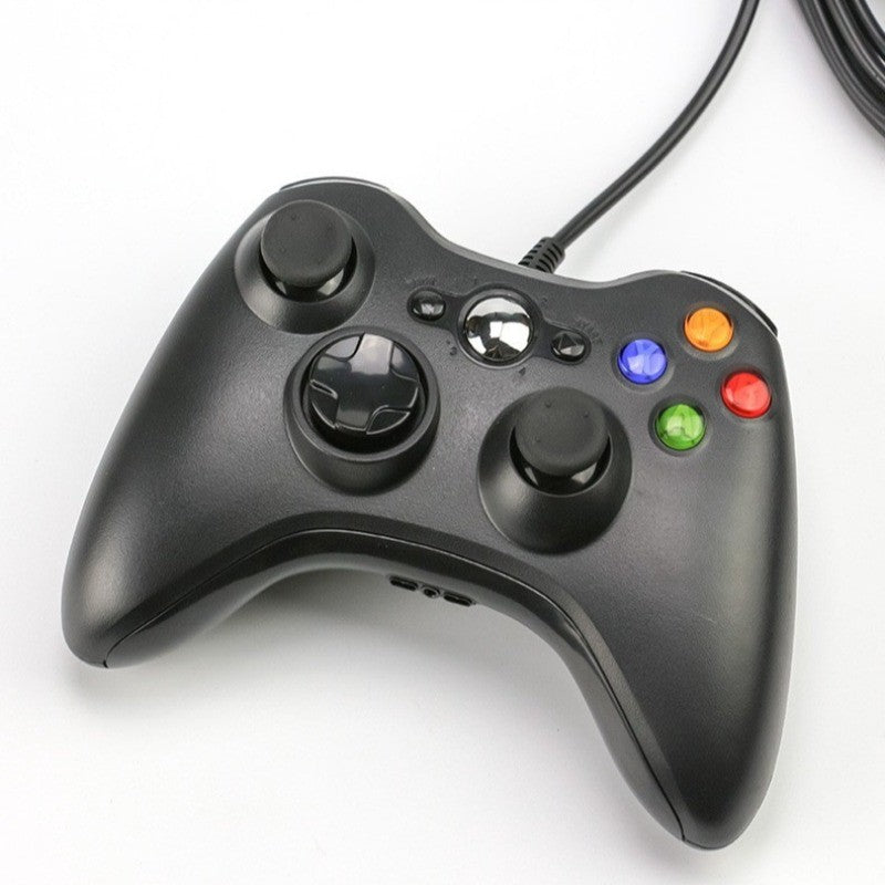 Controle USB com fio para Xbox 360, controle de jogos para PC, joystick portátil