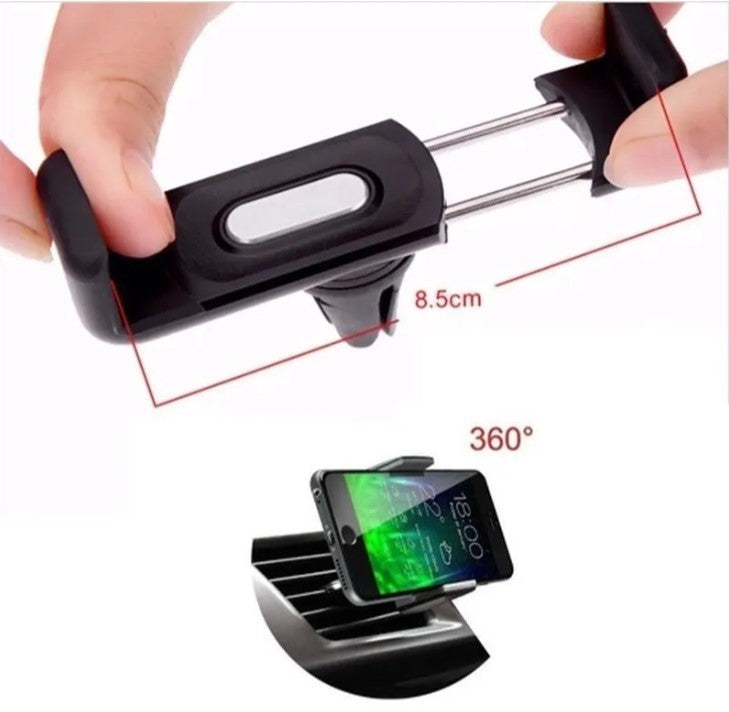 Suporte Veicular Universal para Smartphone de Saída de Ar Zelv Shield