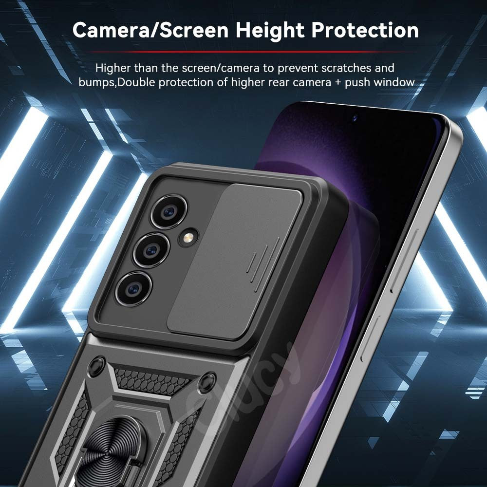 Capa Armor Ring with Camera Slider Zelv Shield - Samsung Galaxy