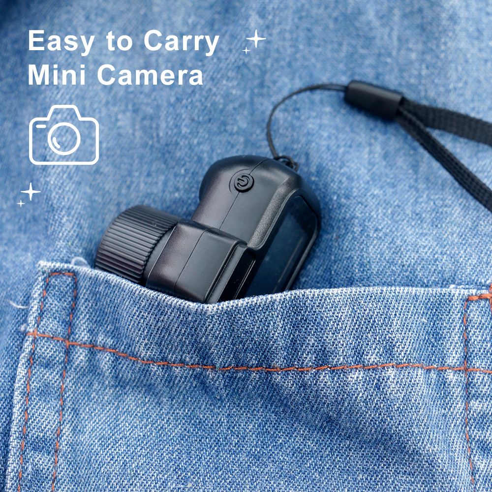Mini Câmera Digital Retrô Portátil 1080P HD Zelv Shield