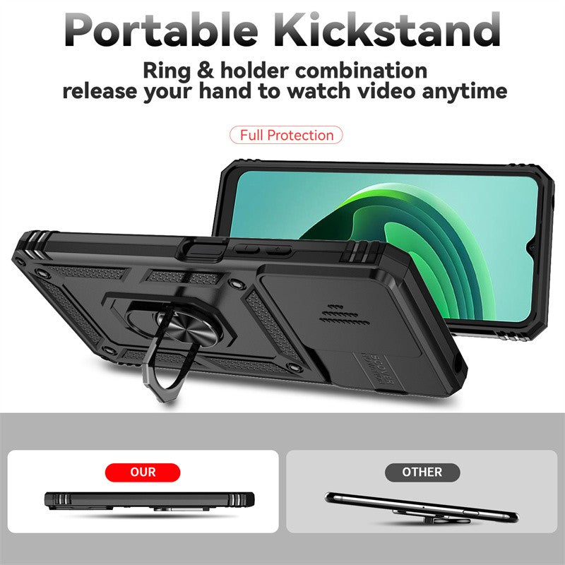 Capa Armor Slide Camera & Ring Holder Zelv Shield - Xiaomi Poco C65