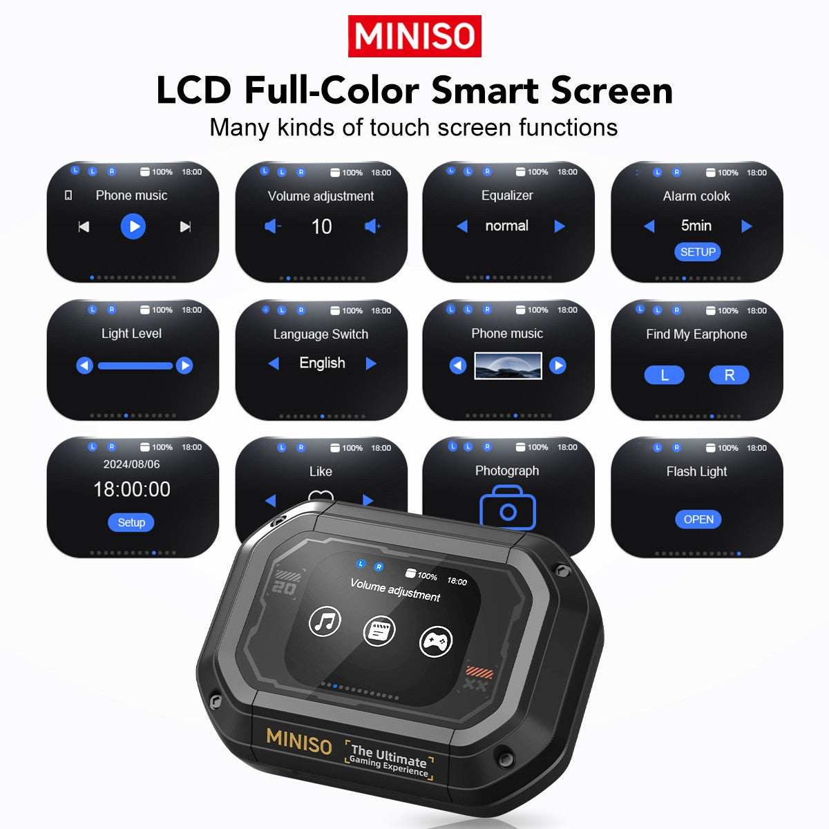 Fone Bluetooth MINISO M98 AI - Tradutor & OWS Sport