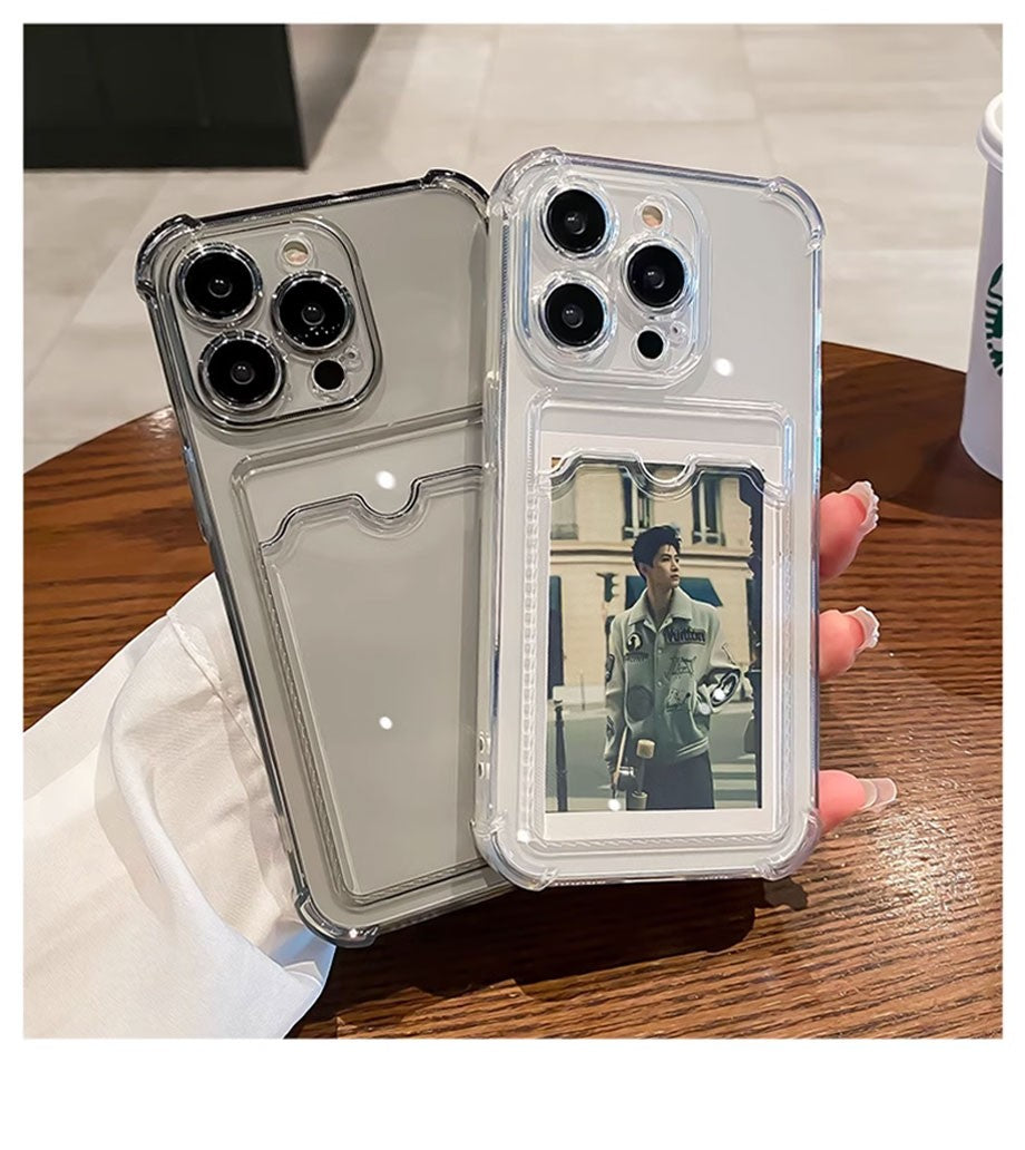 Capa Transparente Porta-Cartão Zelv Shield - iPhone