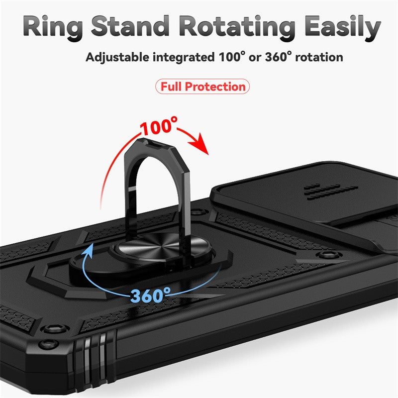 Capa Armor Slide Camera & Ring Holder Zelv Shield - Xiaomi Poco C65