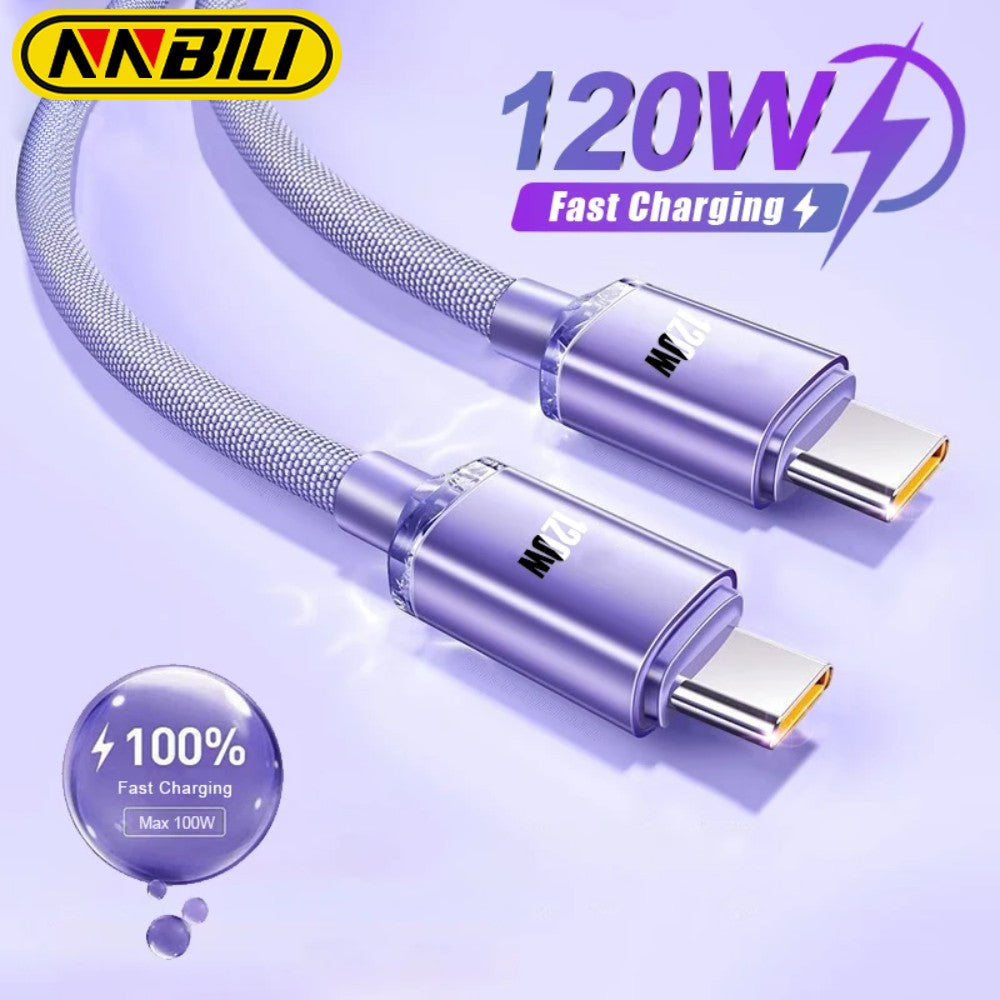 Cabo Turbo 120W 6A Type-C para Type-C Zelv Shield