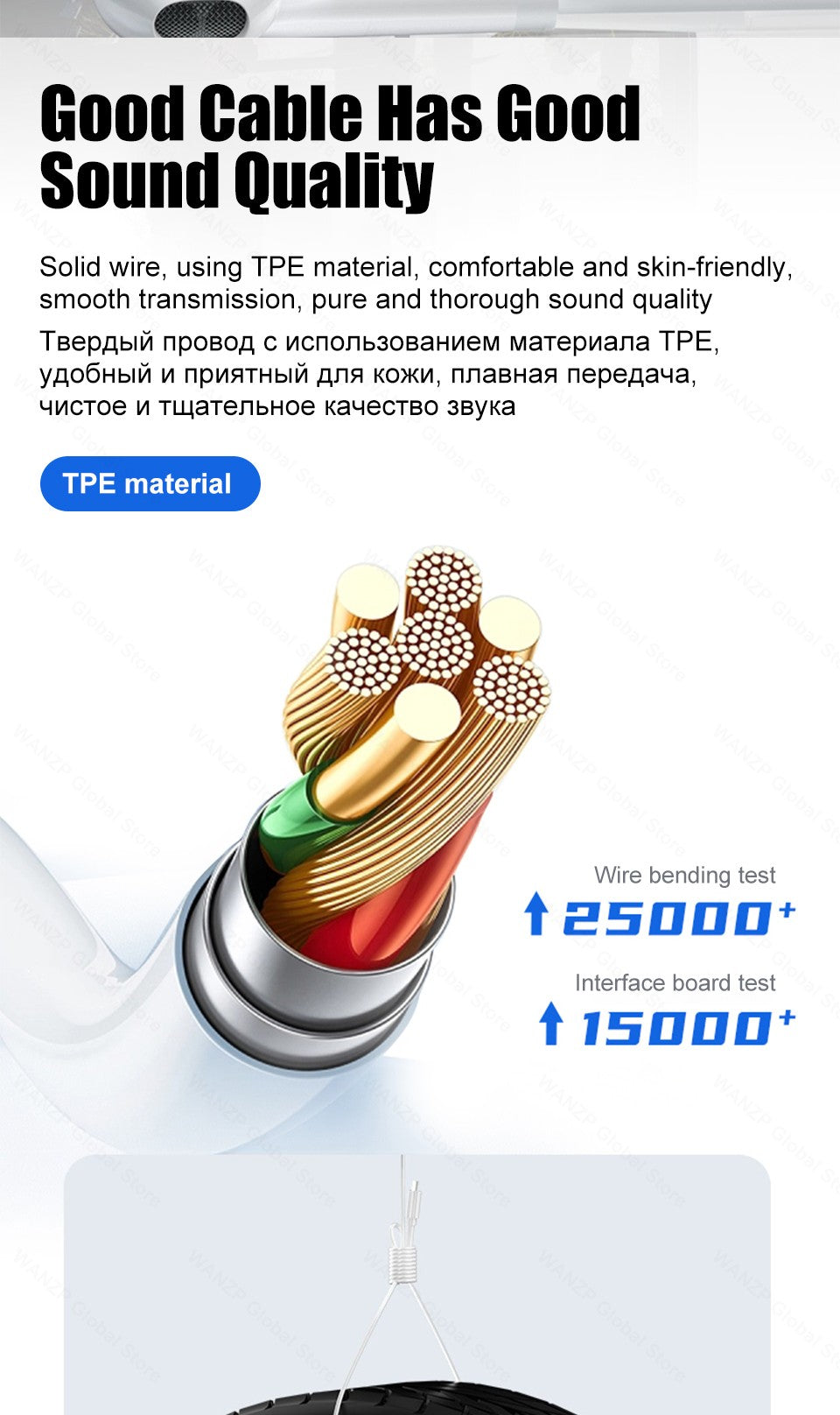 Fone de Ouvido USB Tipo-C - Som HD & Microfone