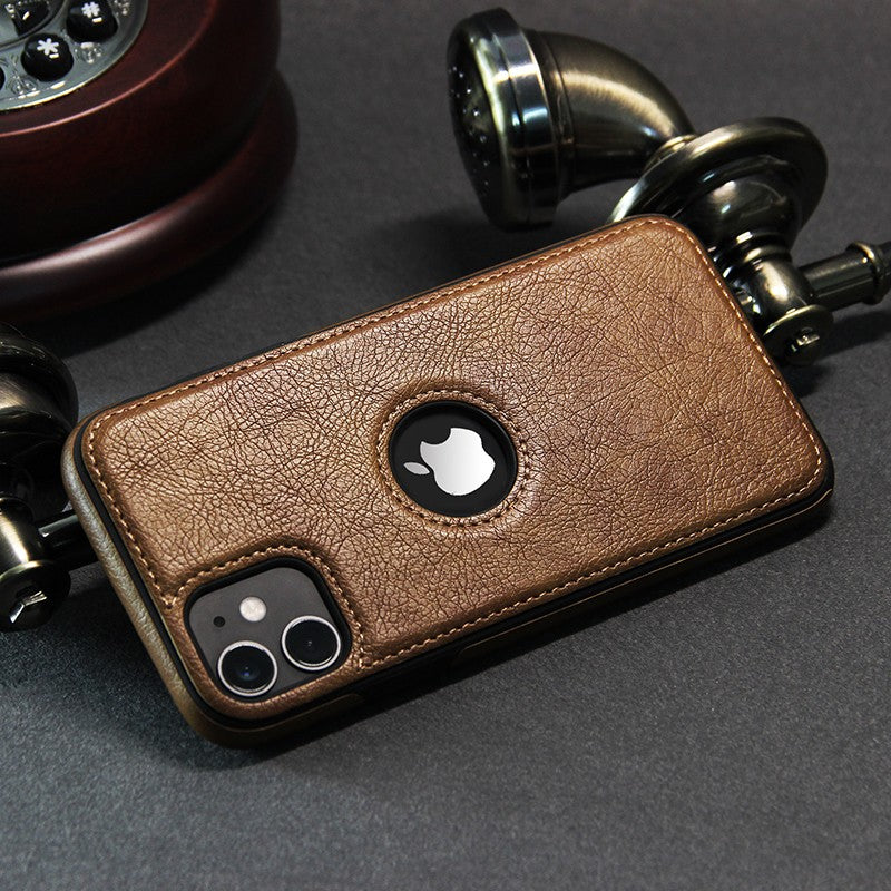 Capa Executiva em Couro PU Zelv Shield - iPhone