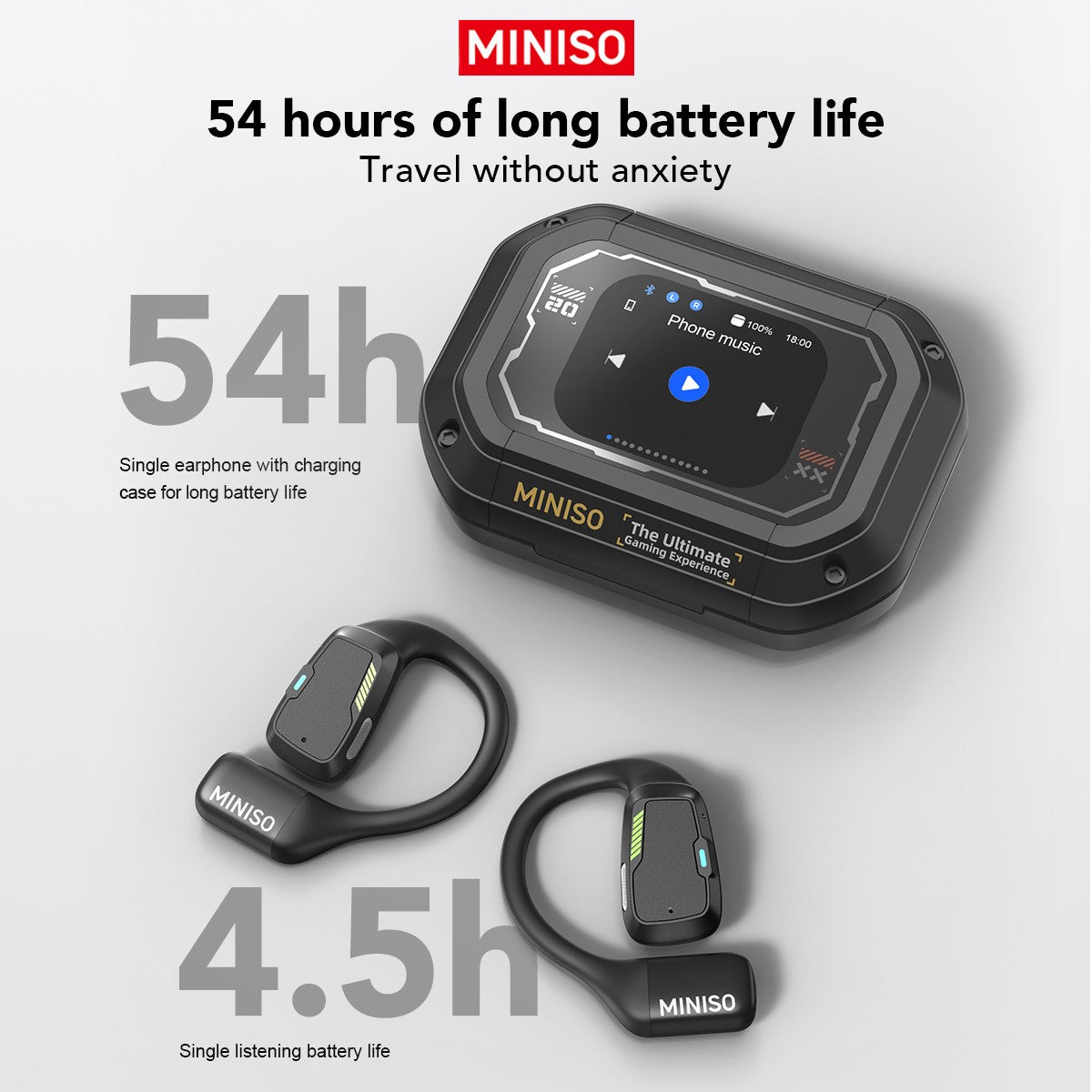 Fone Bluetooth MINISO M98 AI - Tradutor & OWS Sport