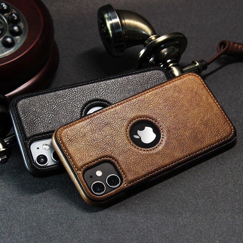 Capa Executiva em Couro PU Zelv Shield - iPhone