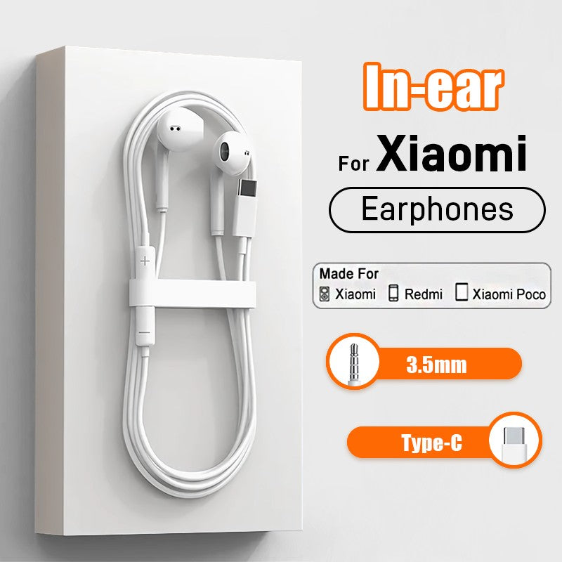 Fone de Ouvido USB Tipo-C - Som HD & Microfone