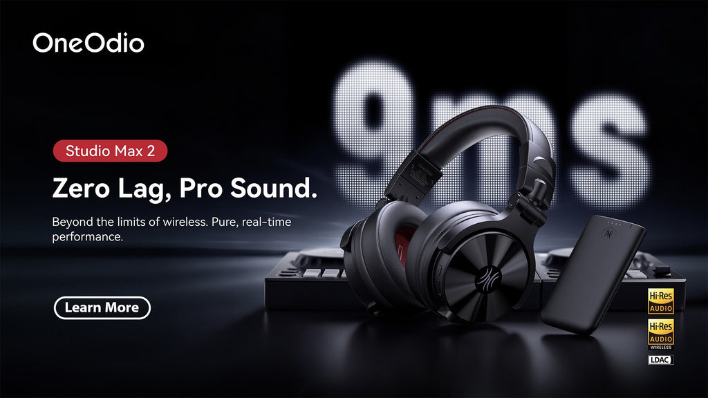 Headphone de Estúdio Hi-Fi com Fio & Microfone
