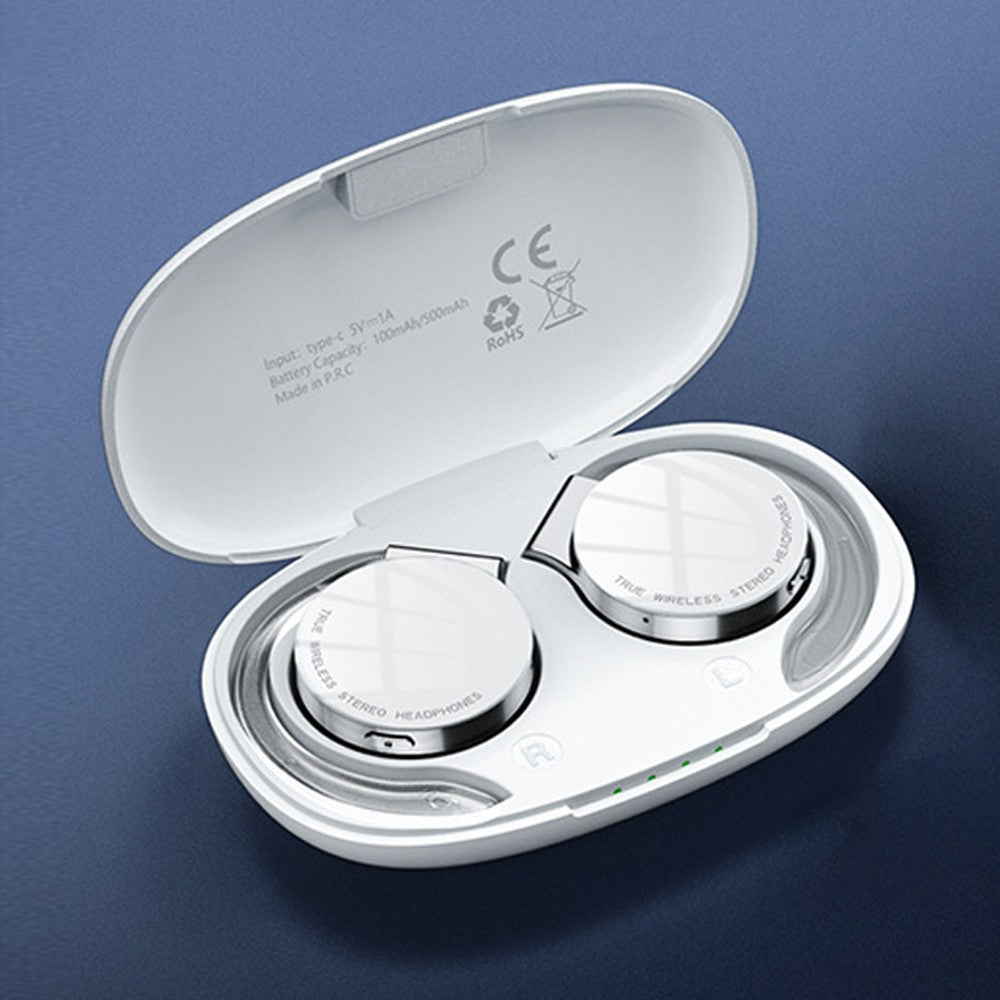 Fone Bluetooth Open-Ear Sport - Luzes LED & Cancelamento de Ruído