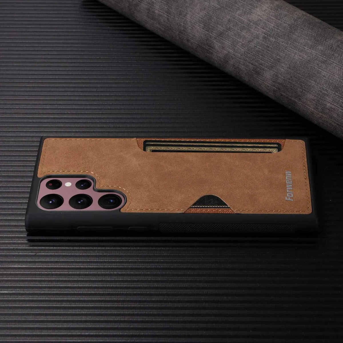 Capa Executive Retro Leather Card Slot Zelv Shield - Samsung Galaxy