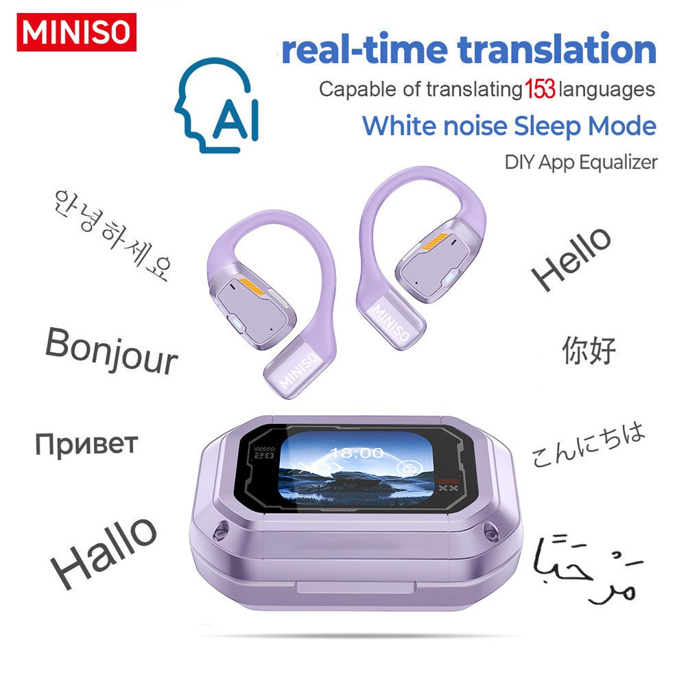 Fone Bluetooth MINISO M98 AI - Tradutor & OWS Sport