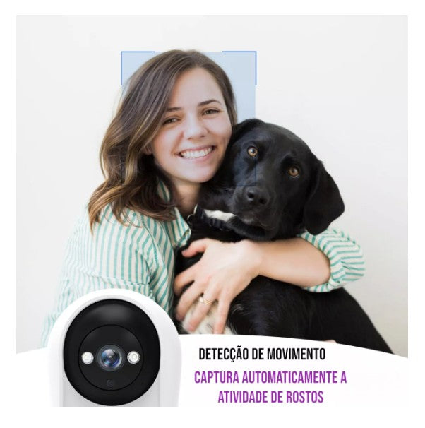 Câmara de Vídeo Chamada Wi-Fi com Ecrã e Visão Noturna Zelv Shield