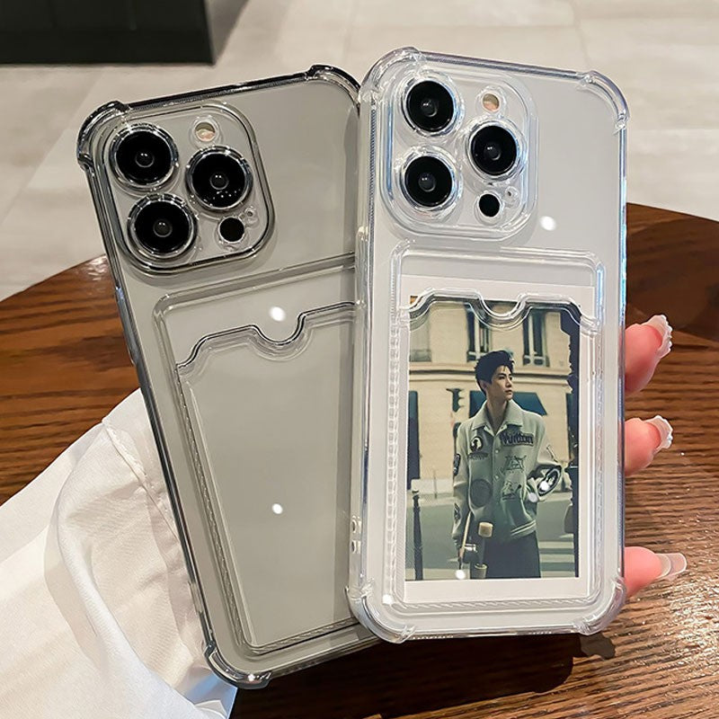 Capa Transparente Porta-Cartão Zelv Shield - iPhone