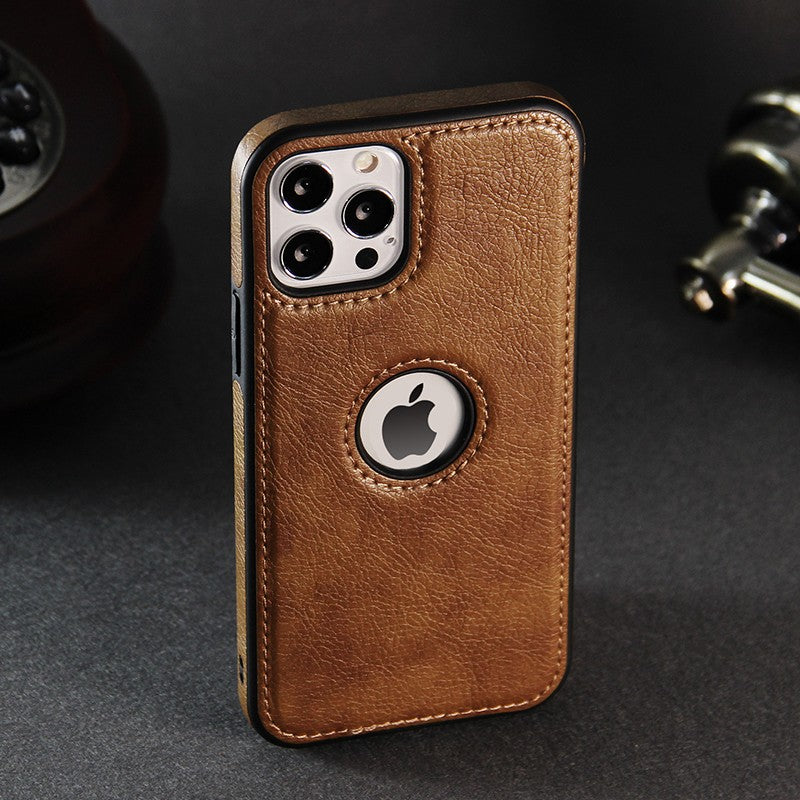 Capa Executiva em Couro PU Zelv Shield - iPhone