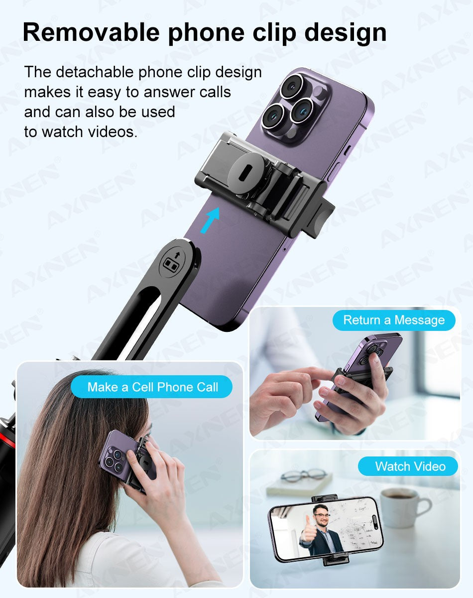 Tripé Retrátil para Smartphone com Controle Bluetooth Zelv Shield