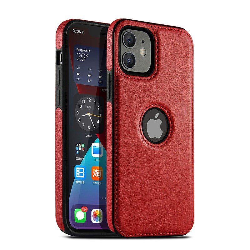 Capa Executiva em Couro PU Zelv Shield - iPhone