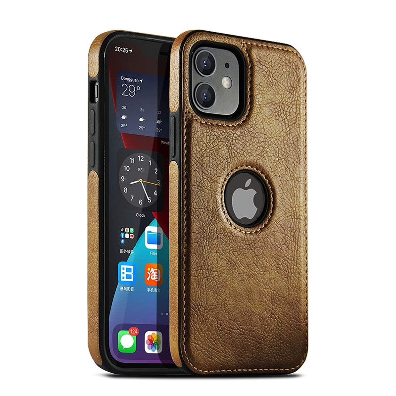 Capa Executiva em Couro PU Zelv Shield - iPhone