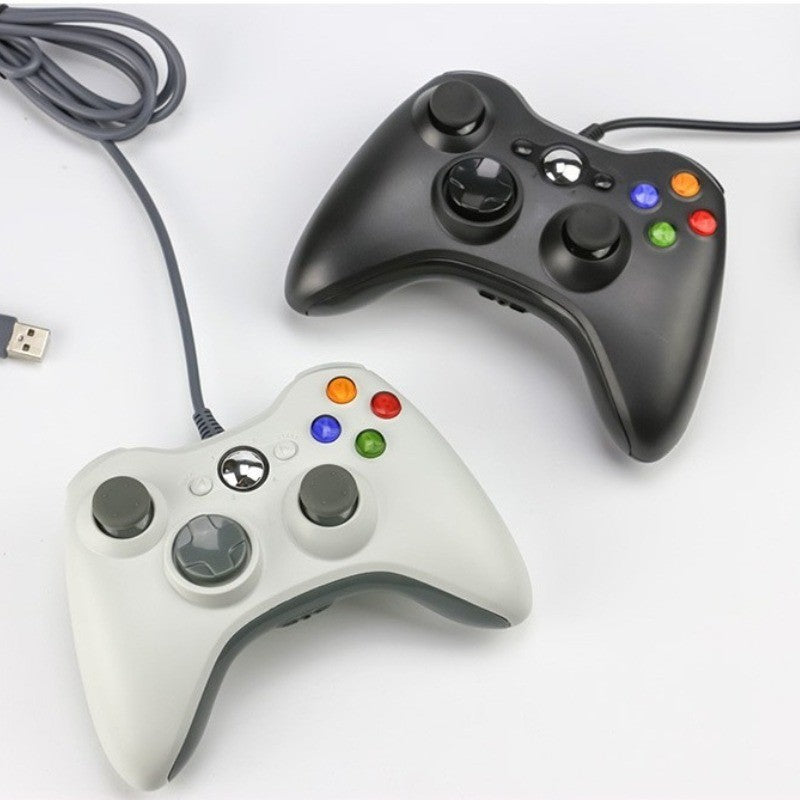 Controle USB com fio para Xbox 360, controle de jogos para PC, joystick portátil