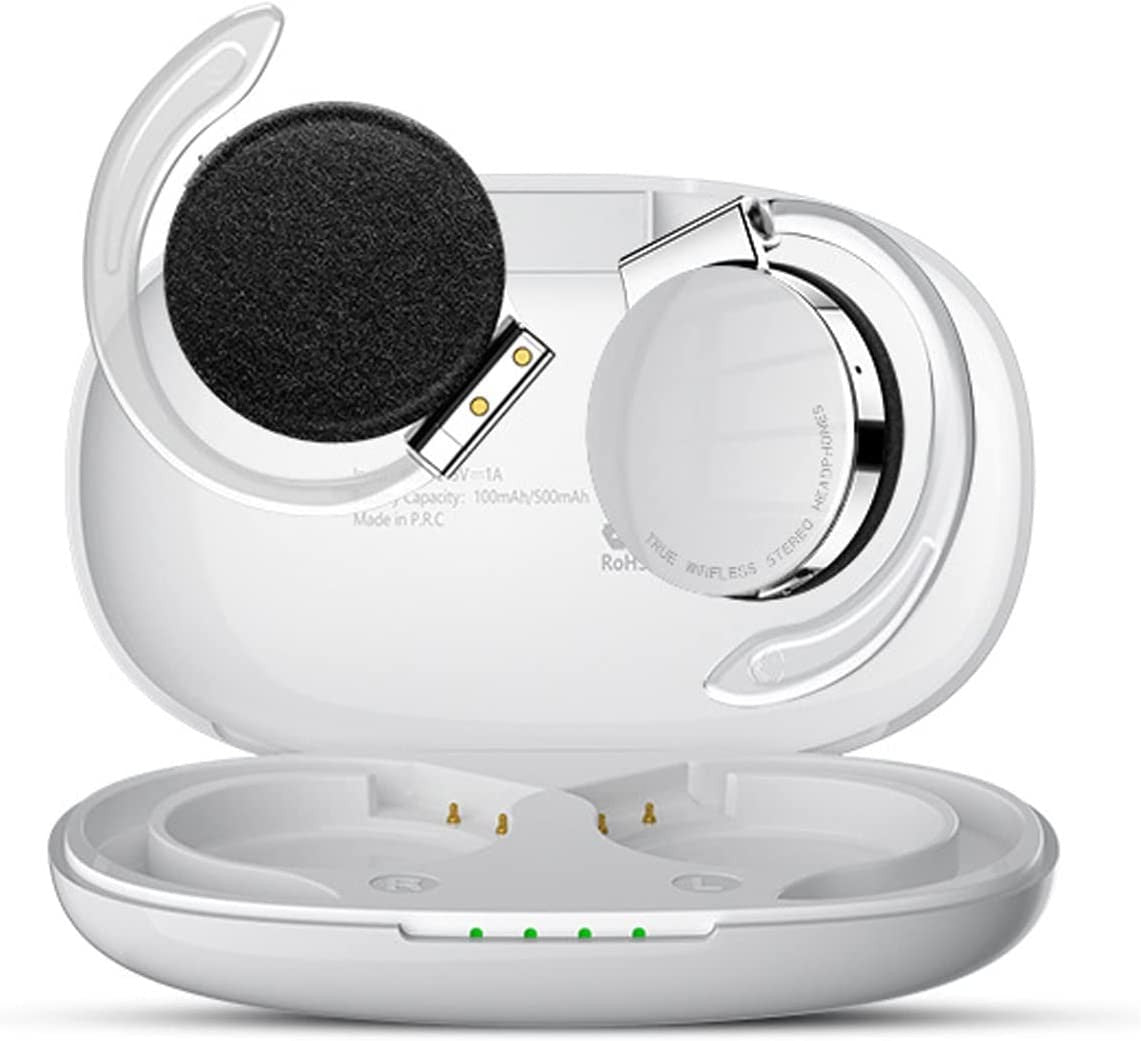 Fone Bluetooth Open-Ear Sport - Luzes LED & Cancelamento de Ruído
