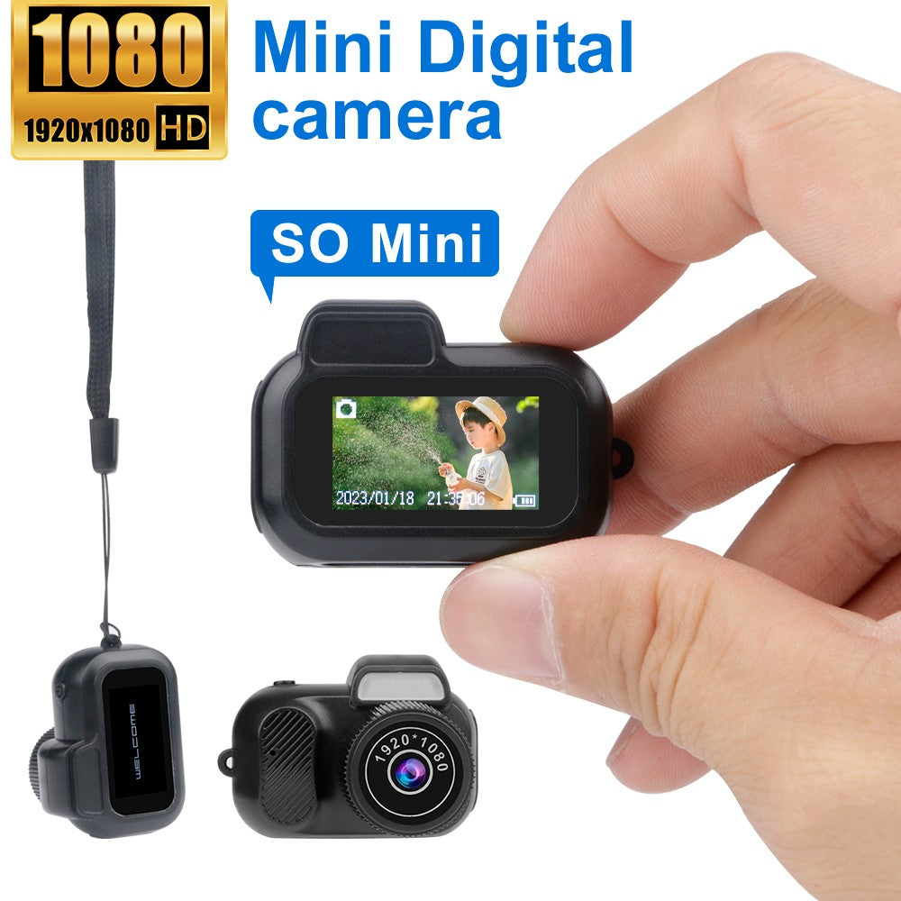 Mini Câmera Digital Retrô Portátil 1080P HD Zelv Shield