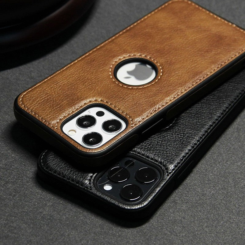Capa Executiva em Couro PU Zelv Shield - iPhone