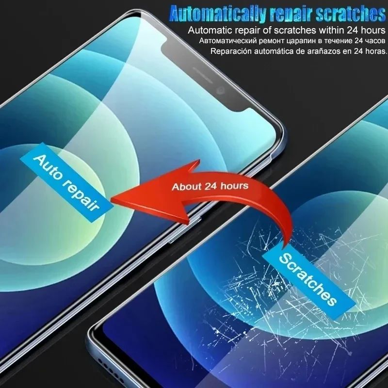 Película de Hidrogel Flexível Premium para iPhone