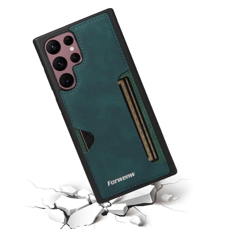 Capa Executive Retro Leather Card Slot Zelv Shield - Samsung Galaxy