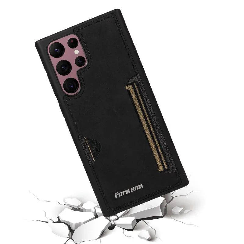 Capa Executive Retro Leather Card Slot Zelv Shield - Samsung Galaxy