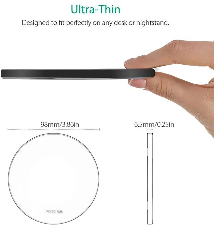 Carregador Sem Fio por Indução Wireless Fast Charge Zelv Shield