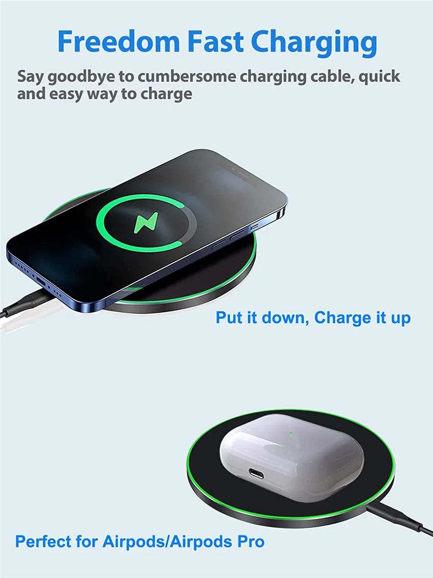 Carregador Sem Fio por Indução Wireless Fast Charge Zelv Shield