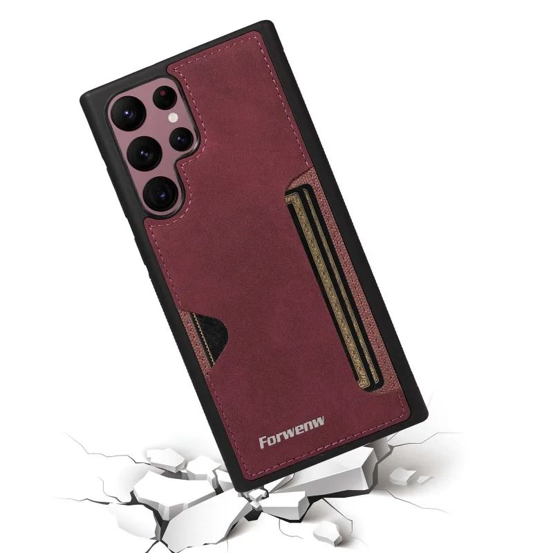 Capa Executive Retro Leather Card Slot Zelv Shield - Samsung Galaxy
