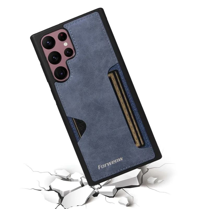 Capa Executive Retro Leather Card Slot Zelv Shield - Samsung Galaxy