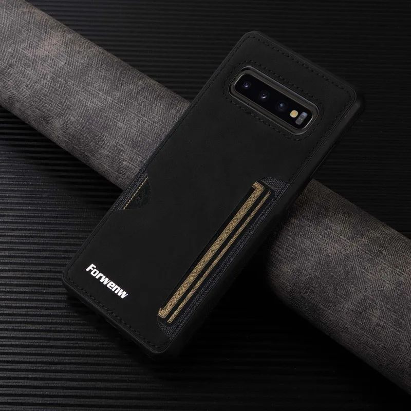 Capa Executive Retro Leather Card Slot Zelv Shield - Samsung Galaxy