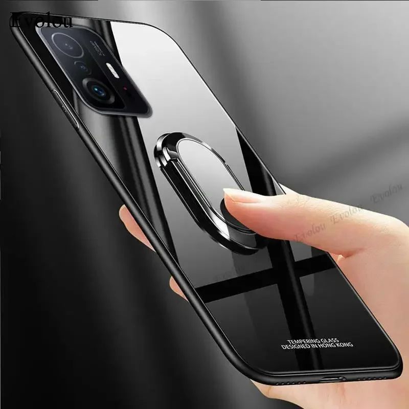 Capa Luxury Ring Glass & Strap Zelv Shield - Xiaomi
