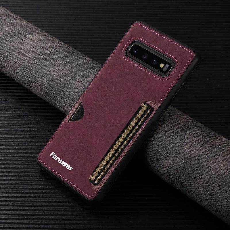 Capa Executive Retro Leather Card Slot Zelv Shield - Samsung Galaxy