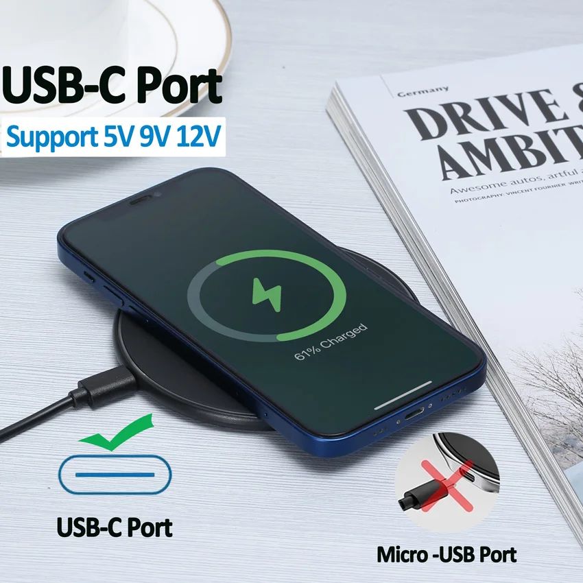 Carregador Sem Fio por Indução Wireless Fast Charge Zelv Shield