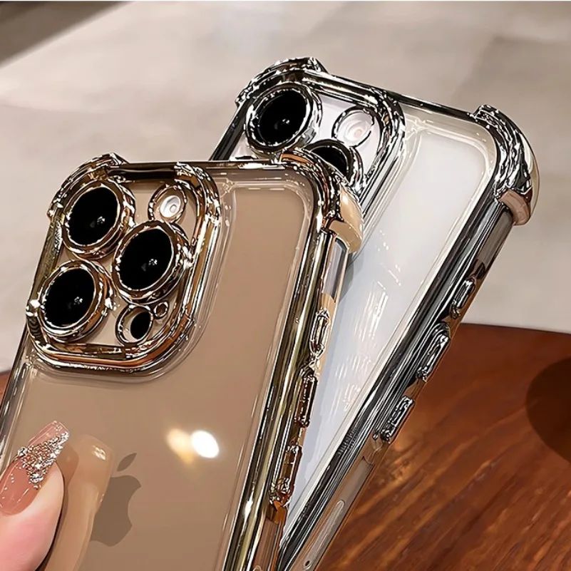 Capa Luxury Plating Airbag Zelv Shield - iPhone