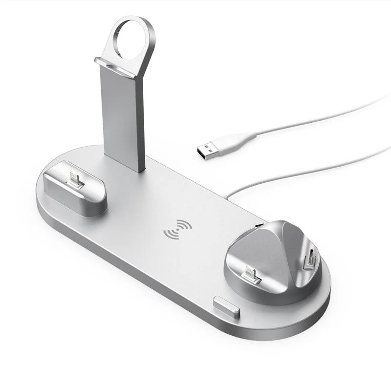 Carregador Sem Fio Dock Station 7 em 1 - Rápido & Multifuncional