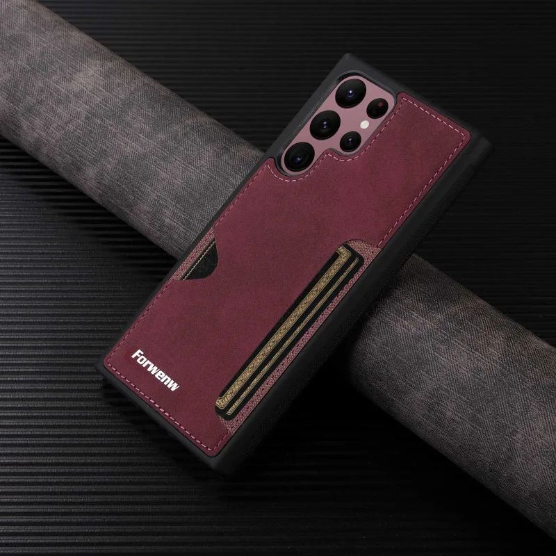 Capa Executive Retro Leather Card Slot Zelv Shield - Samsung Galaxy