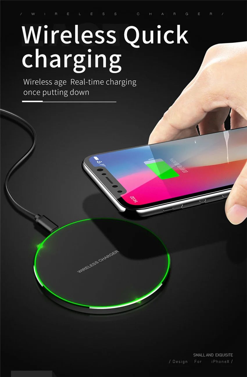 Carregador Sem Fio por Indução Wireless Fast Charge Zelv Shield