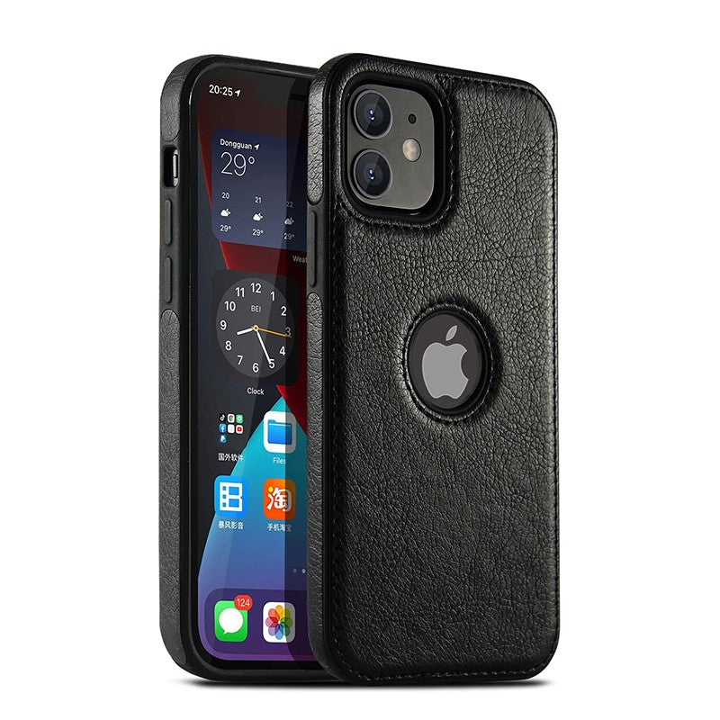 Capa Executiva em Couro PU Zelv Shield - iPhone