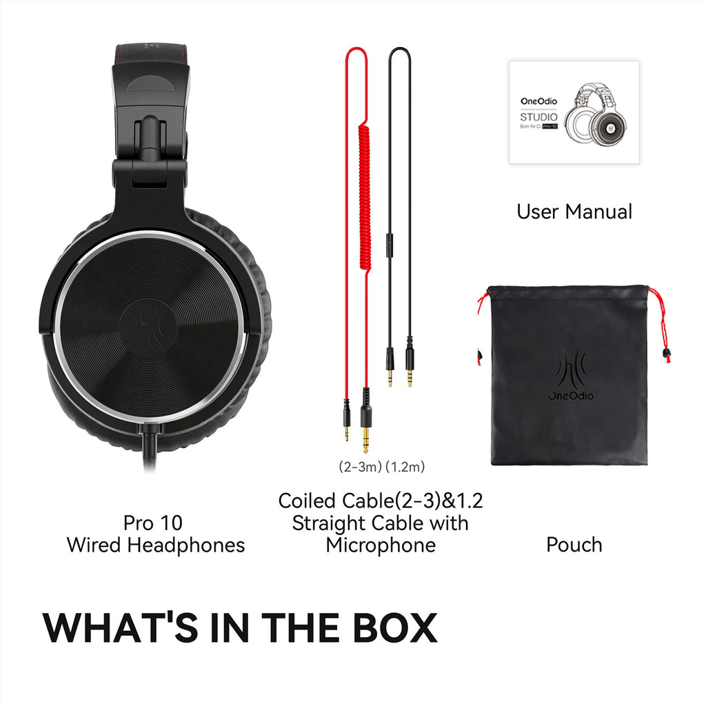 Headphone de Estúdio Hi-Fi com Fio & Microfone